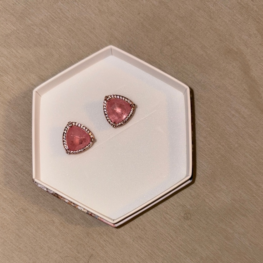 Rose gold studs